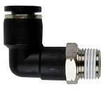 1/2" NPT 1/2" OD Air Fitting Male Elbow Plastic Pneumatic Push-to-Connect Air Fitting