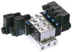 4 Station Accessory Air Valve Directional Control Valve Manifold Pneumatic Solenoid Valve