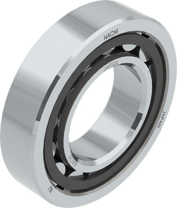 19mm Wide 30mm inside diameter 72mm outside diameter Cylindrical Roller bearing High Capacity Design Medium Series One flange on inner ring Single Row