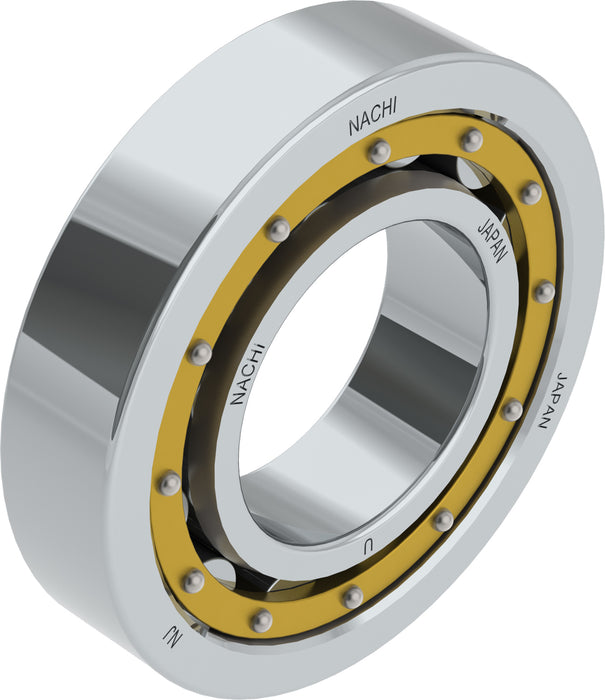 160mm outside diameter 30mm Wide 90mm inside diameter Cylindrical Roller bearing Light Series Machined Brass Cage One flange on inner ring Single Row