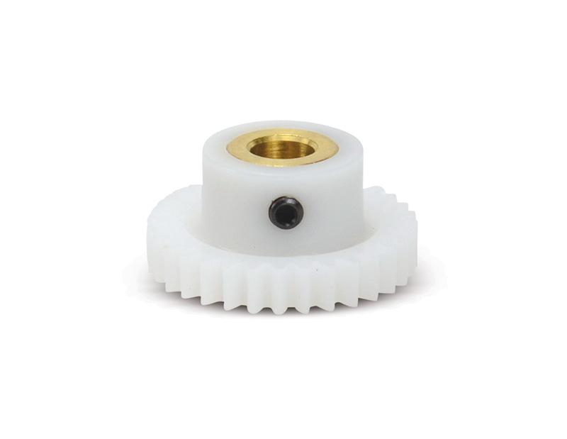 1/4 inch Finished Bore, 24 diametral pitch, 24 Teeth, plastic, Spur gear