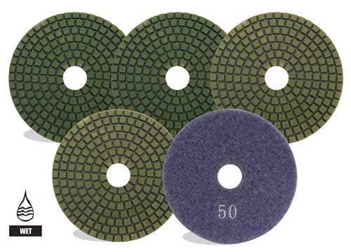 7 PAD KIT (all grits) Diamond Tool Polishing Pad