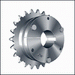 140 Pitch 40 Teeth Accepts J Bushing roller chain sprocket hub on one side QD Bore Single Strand