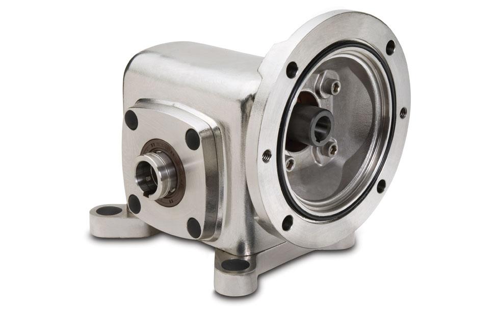 SSHF7210-60KC-B5-HS1-P20 Stainless Steel Hollow Shaft Right Angle Worm Gear Speed Reducer