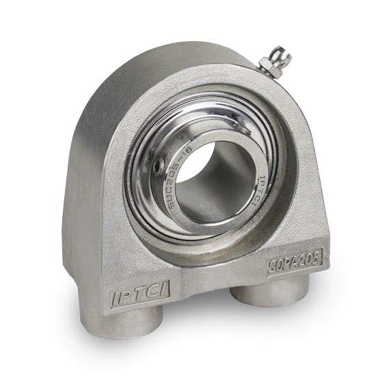 Eccentric Locking Stainless Steel Bearing Stainless Steel Housing Stand-Off Series Tapped Base Pillow Block Wide Inner Race