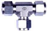 1" OD Air Fitting Compression Fitting Pneumatic Stainless Steel Tee Union