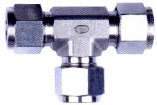 1/2" OD Air Fitting Compression Fitting Pneumatic Stainless Steel Tee Union
