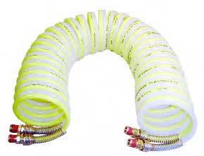 1/2 inch ID 1/2 inch NPT Swivel 25 feet Long Air Hose Coiled Hose Nylon 