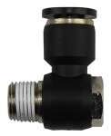 1/4" NPT 1/4" OD Air Fitting Plastic Pneumatic Push-to-Connect Air Fitting Universal Elbow