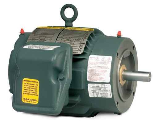 1 HP 1800 RPM 3 Phase 60HZ 143TC TENV Footless AC Electric Motor Severe Duty