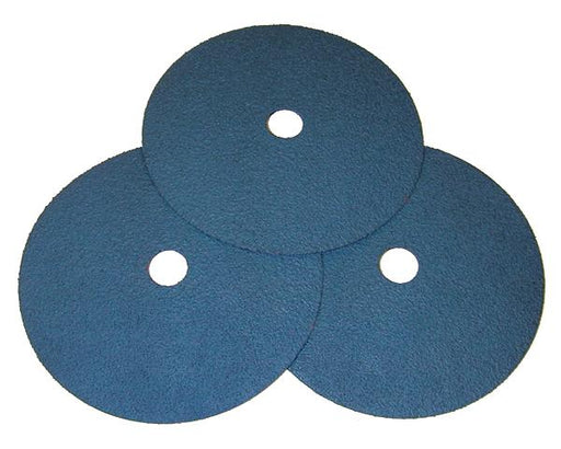 24 Grit 5" Dia 7/8" Bore Abrasive Fiber Disk Zirconia