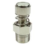 1/2 inch NPT Air Fitting Flow Control Muffler Plated Brass 