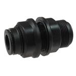 1/2 inch OD Air Fitting Bulkhead Union Plastic Push-to-Connect