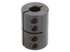 1 inch ID 1/2 inch ID Black Oxide One Piece Clamping Shaft Coupling