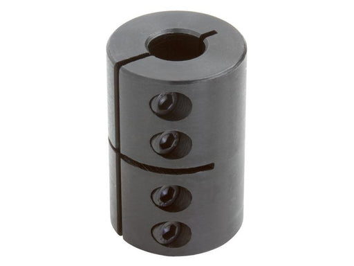 1-1/2 inch ID Black Oxide Keyway One Piece Clamping Shaft Coupling