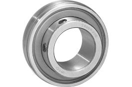 Bearing insert Cylindrical OD Narrow Inner Race Set Screw Locking Steel Bearing