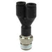 1/8 inch NPT 4mm OD 5/32 inch OD Air Fitting Plastic Push-to-Connect Y Connector