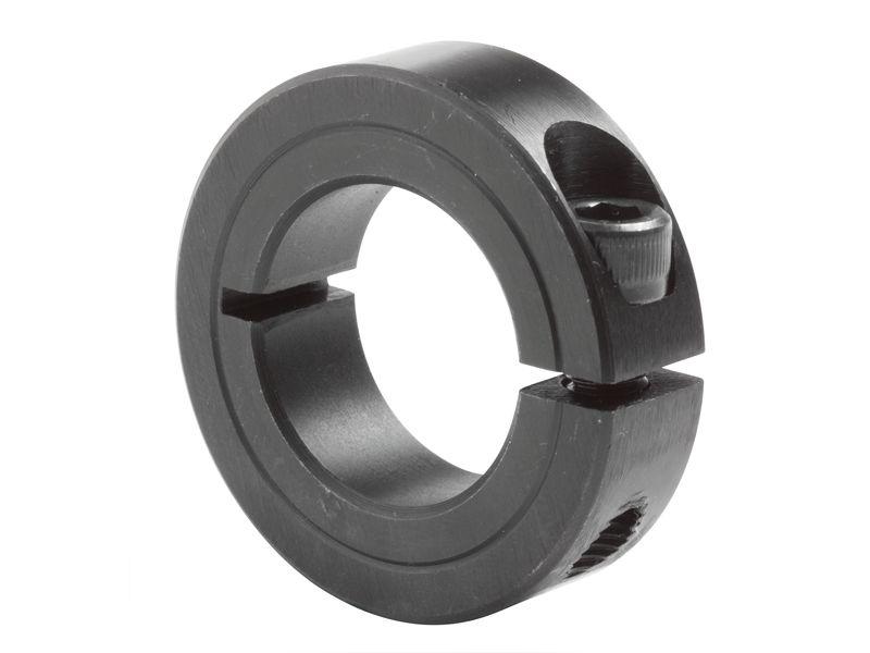 1 inch ID Black Oxide One Piece Clamping Shaft Collar