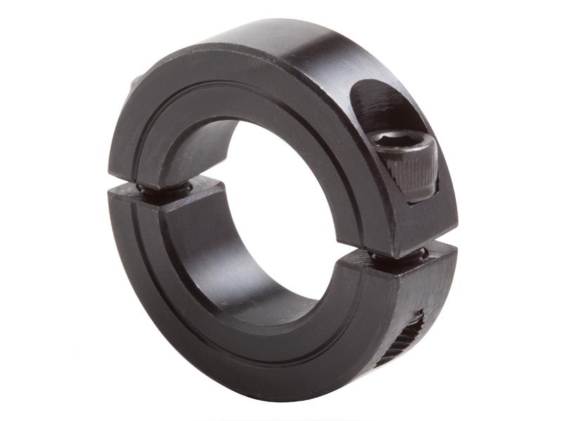 1 inch ID Black Oxide Shaft Collar Two Piece Clamping