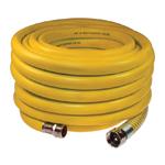 1/4 inch NPT 25 feet Long 3/8 inch ID Air Hose PVC Straight Hose Yellow