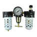 3/8 inch NPT Air Filter Regulator Lubricator None 