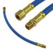 1/4 inch NPT Rigid 18 inch Long 5/16 inch ID Air Hose Neoprene Straight Hose Swivel Ball FPT