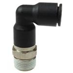 1/4 inch OD 1/8 inch NPT Air Fitting Male Swivel Extended Elbow Plastic Push-to-Connect