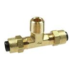 1/4 inch NPT 3/8 inch OD Air Fitting Compression Fitting Male Branch Tee Plastic 