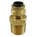 1/4 inch NPT 3/8 inch OD Air Fitting Compression Fitting Male Connector Plastic 