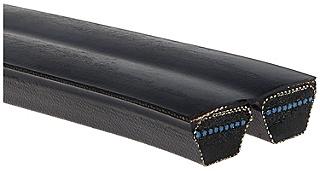 132 inch Long 3/8 inch Top Width 3V Section 8 Strands Smooth Super HC PowerBand V-Belt