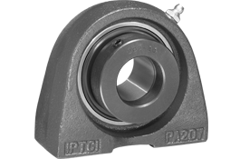 Cast Iron Housing Eccentric Locking Steel Bearing Tapped Base Pillow Block Wide Inner Race