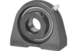 Cast Iron Housing Eccentric Locking Narrow Inner Race Steel Bearing Tapped Base Pillow Block