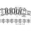 50 Pitch ANSI Standard Roller Chain Carbon Steel Connecting Link Roller Chain Side Bow Chain