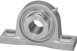 Eccentric Locking Pillow Block Stainless Steel Bearing Stainless Steel Housing Wide Inner Race