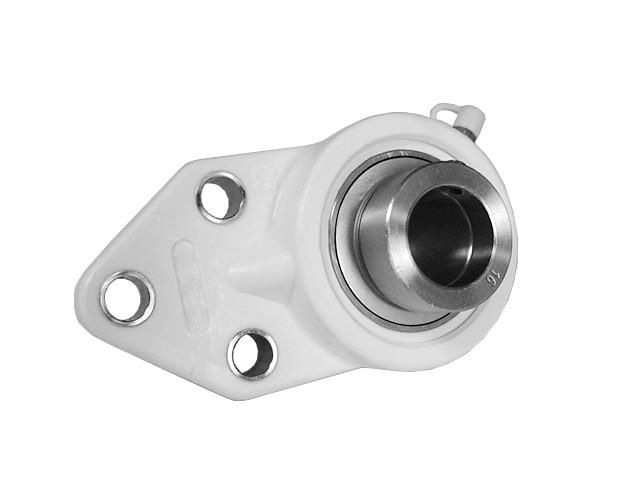 3 Bolt Flange bracket Eccentric Locking Stainless Steel Bearing Stainless Steel Housing Wide Inner Race