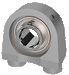 Set Screw Locking Stainless Steel Bearing Stainless Steel Housing Stand-Off Series Tapped Base Pillow Block Wide Inner Race