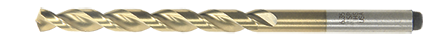 13/64" 135 degree Split Point DIN Length Drill M42 Cobalt Titanium Nitride Twist Drill