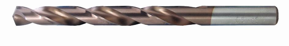 #34 135 degree Split Point High Speed Steel Jobber Length Drill Titanium Carbon Nitride Twist Drill