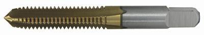 #10-24A High Speed Steel Plug Tap Straight Flute Tap Titanium Nitride