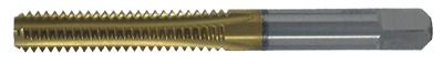 1-3/8-12 Bottoming Tap High Speed Steel Straight Flute Tap Titanium Nitride