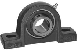 Cast Iron Housing Pillow Block Set Screw Locking Steel Bearing Wide Inner Race