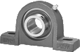 Cast Iron Housing Pillow Block Set Screw Locking Steel Bearing Wide Inner Race